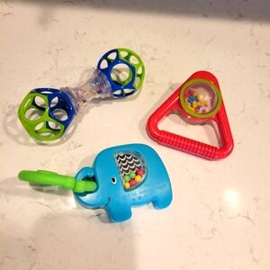 Baby rattle toy bundle of 3